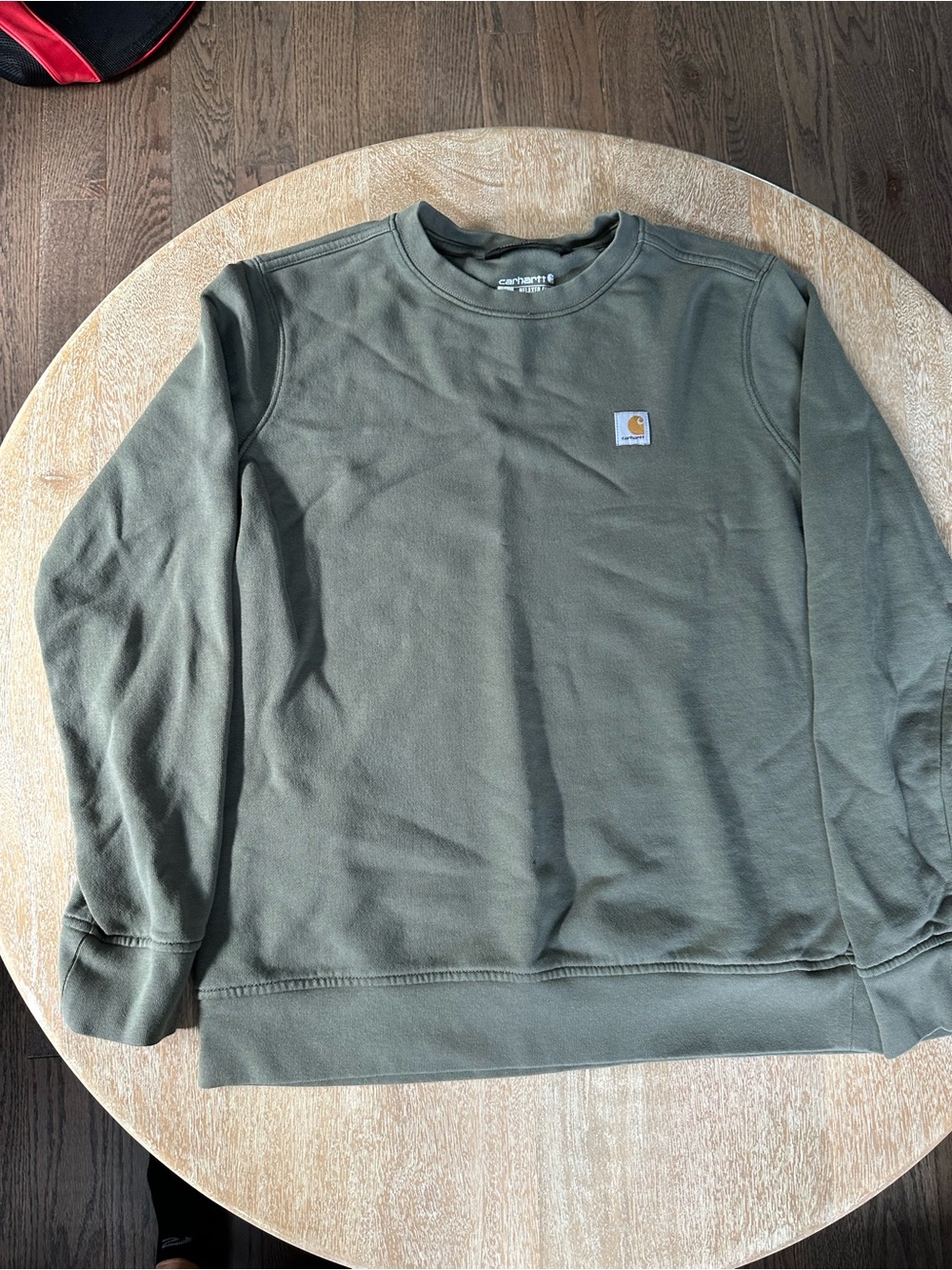 Carhartt Women’s Tencel Crewneck Sweatshirt in Olive Green